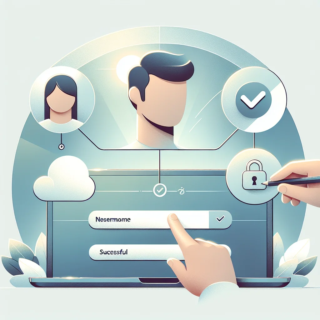 Step-by-step login process